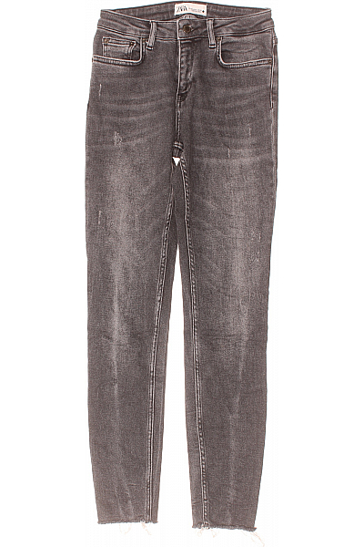 ZARA Dámské Džíny Šedé Vel. 36
