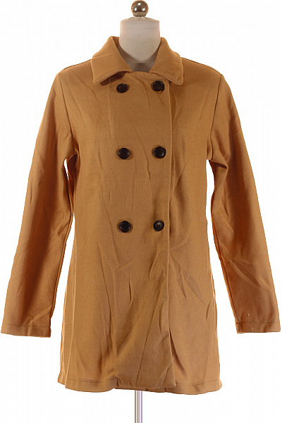 Krátký Dámský Kabát Hnědý Shein Vel. S