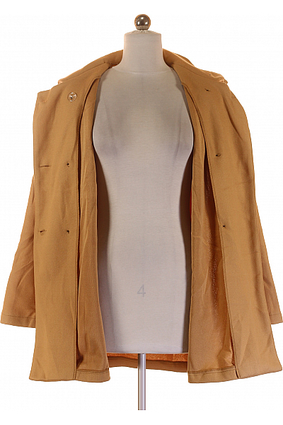 Krátký Dámský Kabát Hnědý Shein Vel. S