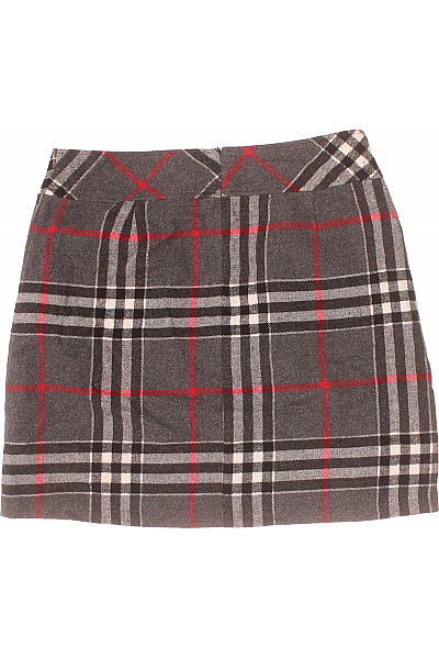 Sukně Vlněná Šedá Second hand Vel. 42