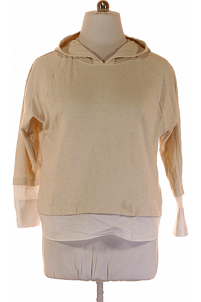 Dámská Mikina Bez Zapínání Béžová