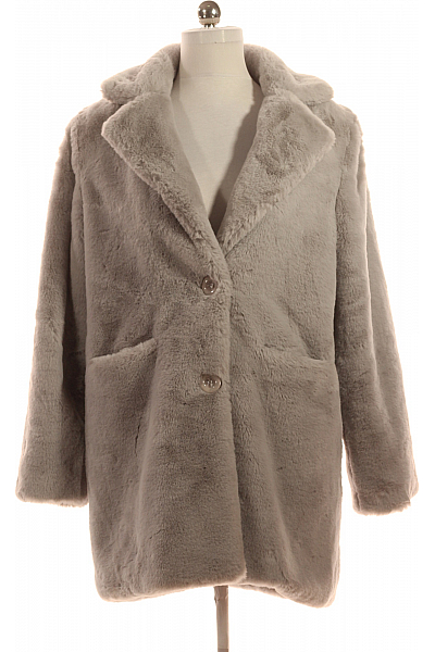 Dámský Kožich Šedý Vel. M/L