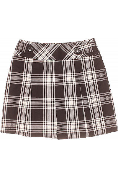 Kostkovaná  Sukně Černobílá Canda Vel. 38