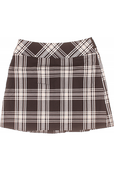 Kostkovaná  Sukně Černobílá Canda Vel. 38