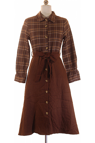 Košilové  Šaty Hnědé Shein Vel.  34