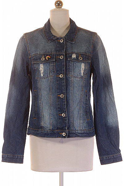 Dámská Bunda Modrá Vel.  34