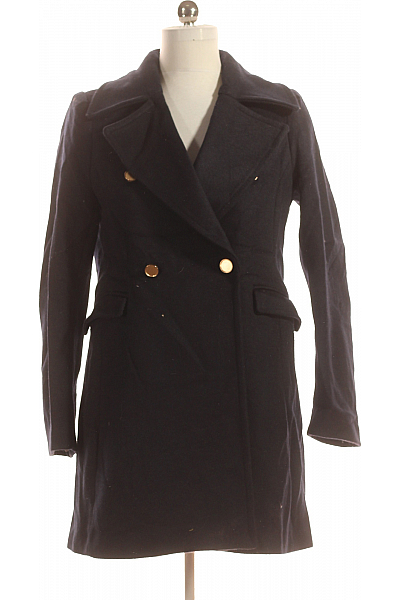 Krátký Dámský Kabát Modrý Vel. 38