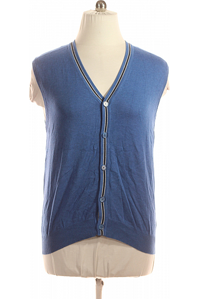 Pánská Vesta Pletená Modrá BEXLEYS Second Hand Vel. 52