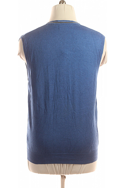 Pánská Vesta Pletená Modrá BEXLEYS Second hand Vel. 52
