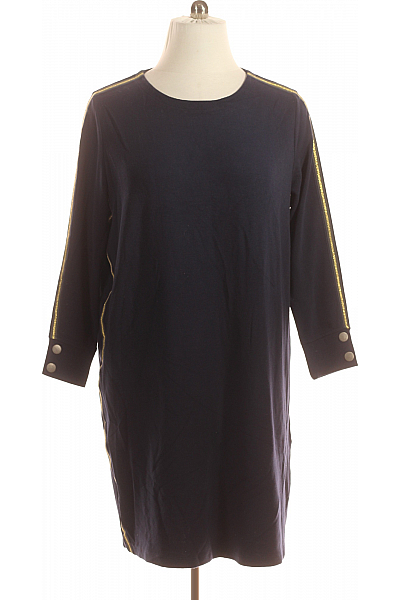 Tričkové  Šaty Modré Second Hand Vel. 44