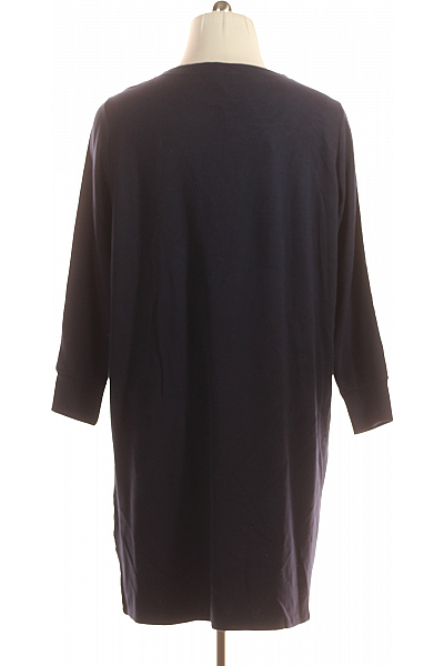 Tričkové  Šaty Modré Second hand Vel. 44