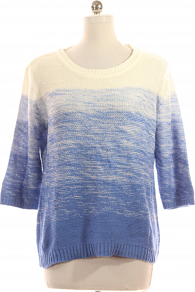 Dámský Pulovr Modrý Vel. 44