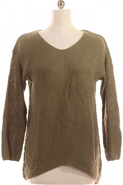 Dámský Pulovr Zelený Takko Vel. M