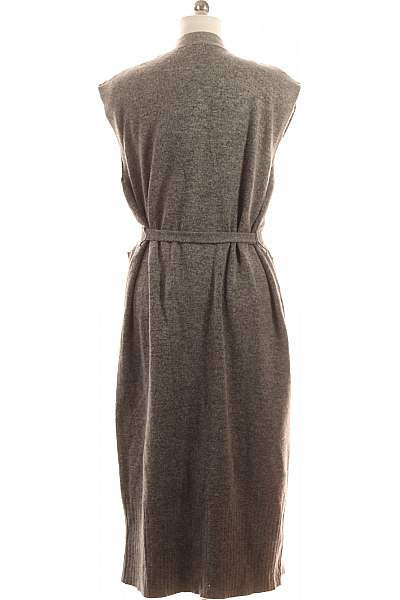 Dlouhá Dámská Vesta Šedá VILA Vel. M