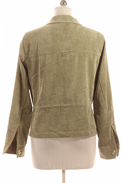 Krátký Dámský Kabát Khaký Vel. 42