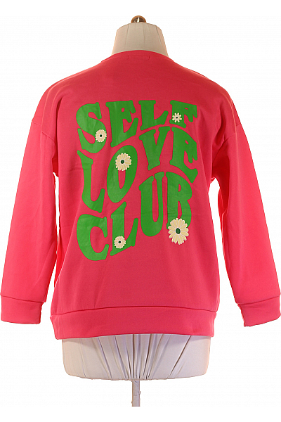 Dámská Mikina Bez Zapínání Růžová Shein Vel. L