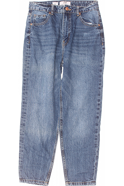 Bershka Boyfriend Dámské Džíny Modré Vel.  38