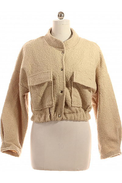 Krátký Dámský Kabát Béžový My Haily S Second Hand Vel. XL