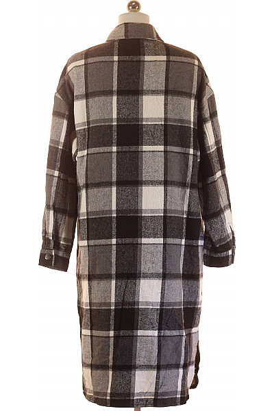 Dámský Kabát Černobílý Shein Vel. S