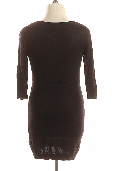  Šaty Pletené Černé Second hand Vel. L