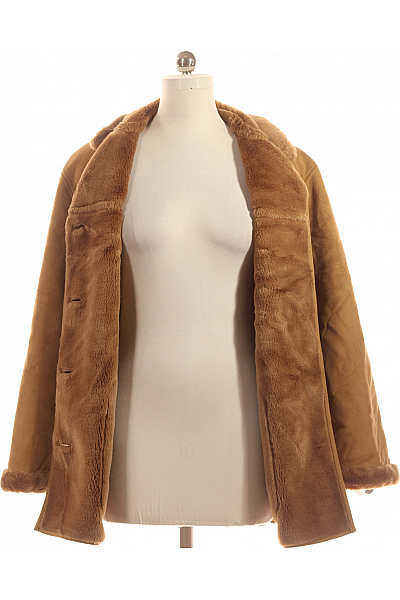 Krátký Dámský Kabát Hnědý