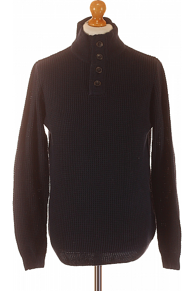 Pánský Svetr Modrý Livergy Second Hand Vel. 48/50