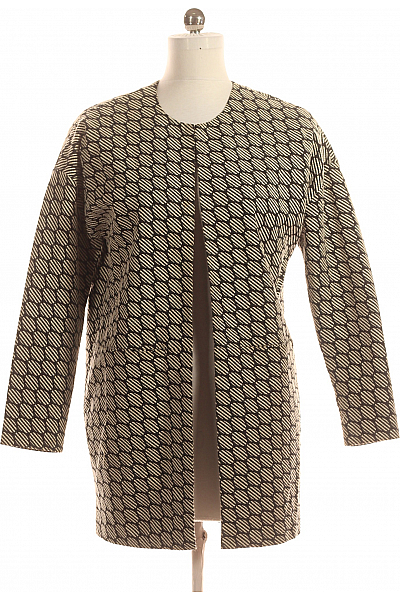 Dámský Kabát Černobílý Second Hand