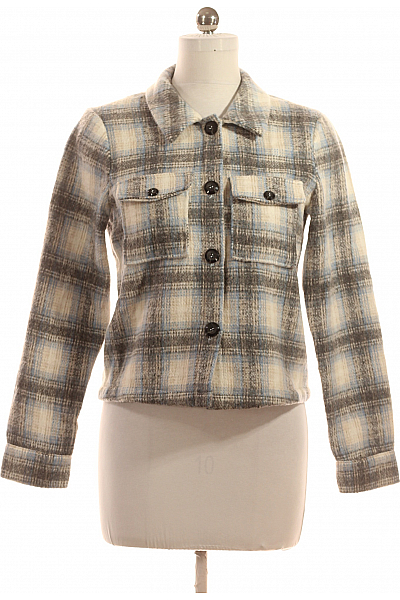 ONLY Dámský Kabát Modrý Second Hand Vel. M