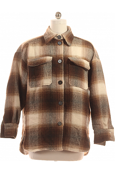 Dámský Kabát Hnědý Second Hand Vel. S/M