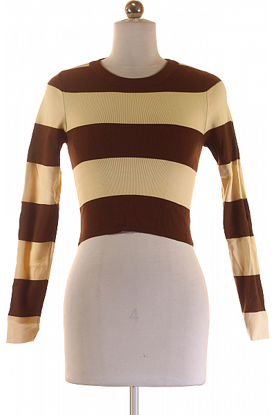 STRADIVARIUS Dámské Tričko Hnědý Vel. XS