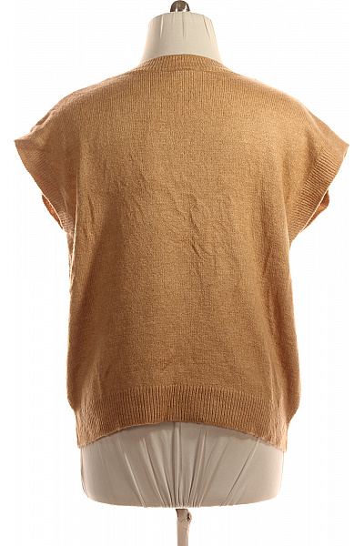 Kratká Dámská Vesta Hnědá Second hand Vel. L