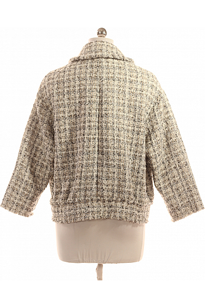 Krátký Dámský Kabát Barevný Second hand Vel. M