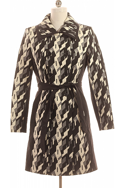 Dámský Trenčkot Černobílý Vel. 38