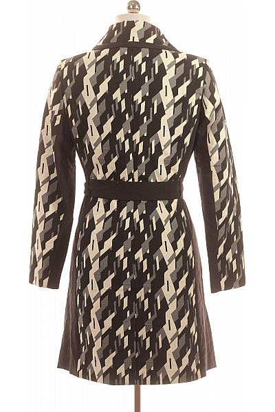 Dámský Trenčkot Černobílý Vel. 38