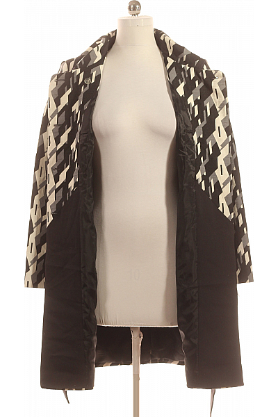 Dámský Trenčkot Černobílý Vel. 38