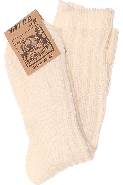 Ponožky Vlněné Bílé Vel. 39-42
