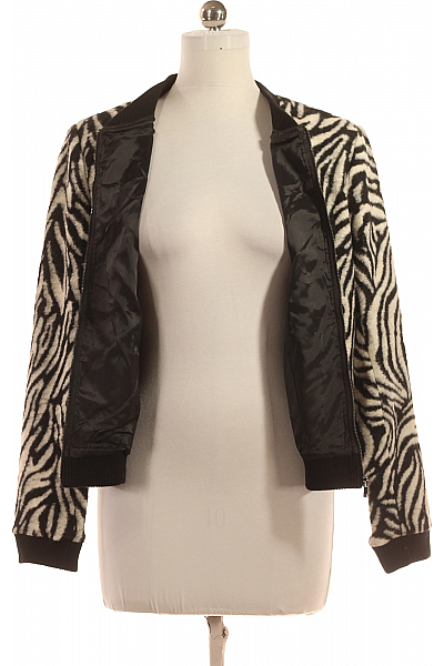 COMMA Dámská Bunda Černobílá Vel. 44