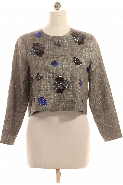 Vzorovaná  Halenka Šedá Vel. 40