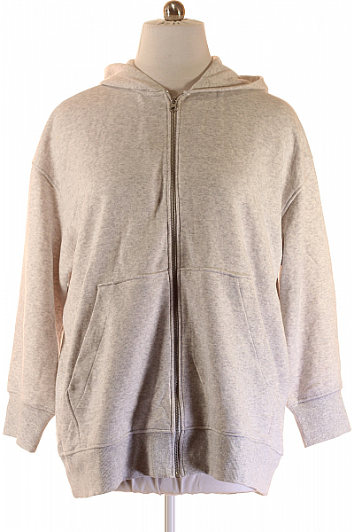 Pánská Mikina Na Zip Šedá Vel. M