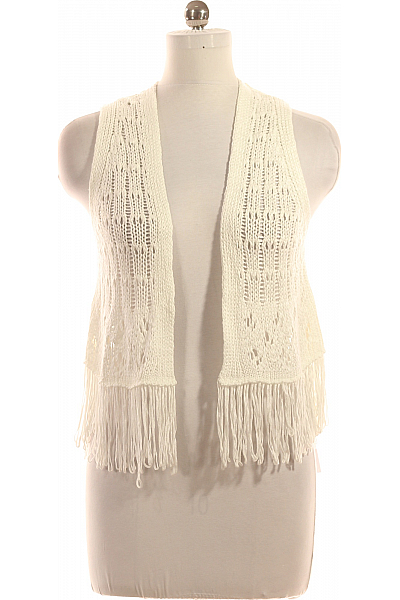 Kratká Dámská Vesta Bílá ATMOSPHERE Vel.  40/42