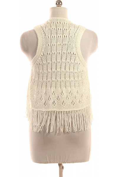 Kratká Dámská Vesta Bílá ATMOSPHERE Vel.  40/42