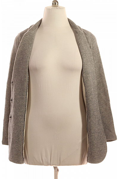 GINA LAURA Krátký Dámský Kabát Šedý Vel. 46