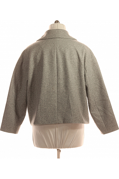 Krátký Dámský Kabát Šedý Primark Second hand Vel. L