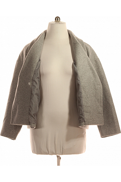 Krátký Dámský Kabát Šedý Primark Second hand Vel. L