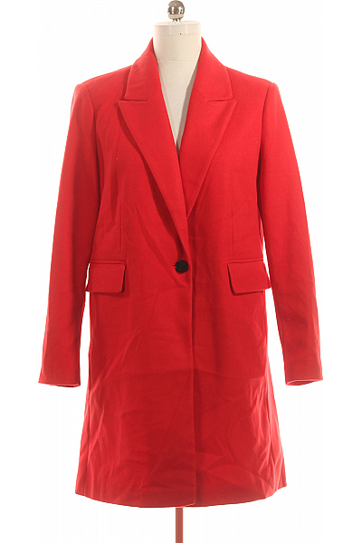 Krátký Dámský Kabát Červený Primark Vel.  42