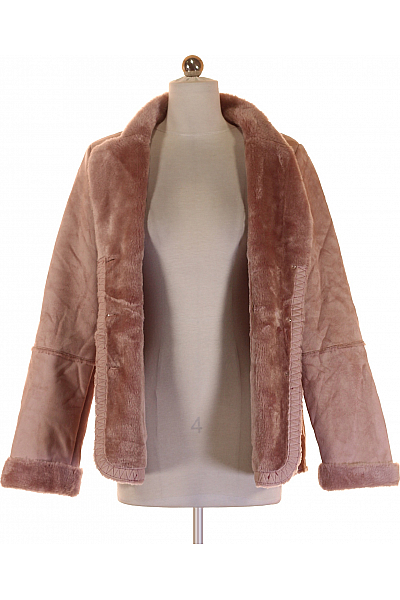 Dámský Kožich Růžový Tchibo Second hand Vel.  36/38