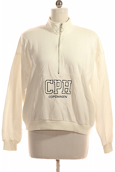 Dámská Mikina Bílá TALLY WEiJL Second Hand Vel. M