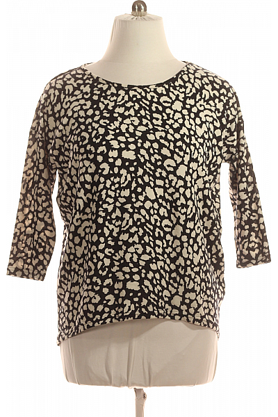  Halenka Pletená Černobílá ONLY Second Hand Vel. L