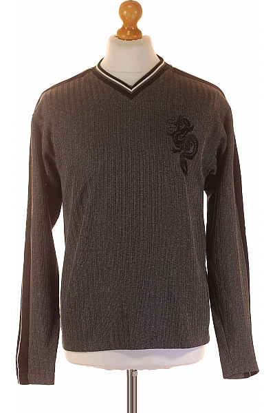 Canda Pánské Tričko S Potiskem Šedé Second Hand Vel. S