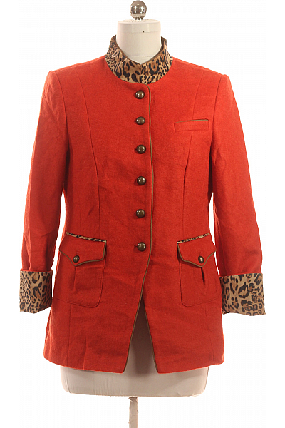 Dámský Kabát Červený MADELEINE Vel. M